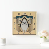 Horloge Carrée Art déco (Maison)