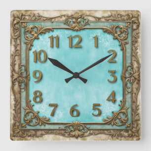 Horloge Carrée Art Déco