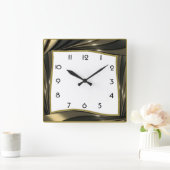 Horloge Carrée Art Déco (Maison)