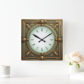 Horloge Carrée Art Deco (Maison)
