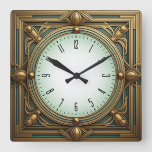 Horloge Carrée Art Déco