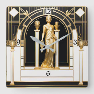 Horloge Carrée Art déco