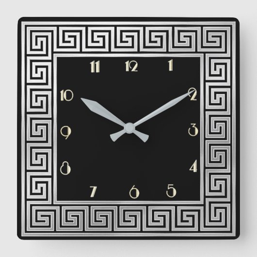 Horloge Carrée Art déco (Recto)