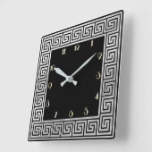 Horloge Carrée Art déco (Angle)
