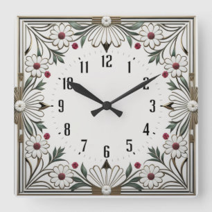 Horloge Carrée Art déco