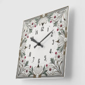 Horloge Carrée Art déco (Angle)