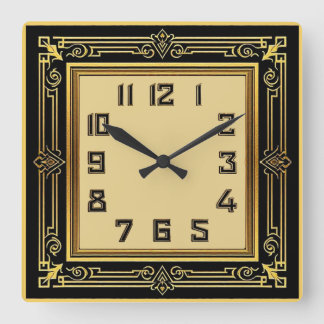 Horloge Carrée Art Déco
