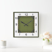 Horloge Carrée Art Déco (Maison)