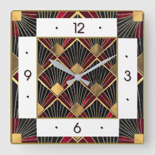 Horloge Carrée Art Déco