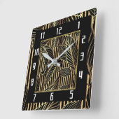 Horloge Carrée Art Déco (Angle)