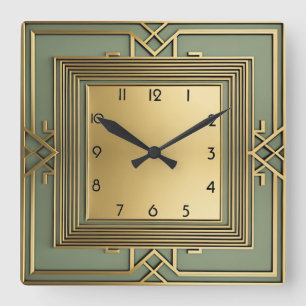 Horloge Carrée Art déco