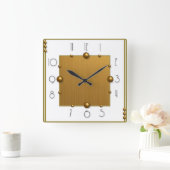 Horloge Carrée Art Déco (Maison)