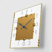 Horloge Carrée Art Déco (Angle)