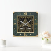 Horloge Carrée Art Déco (Maison)