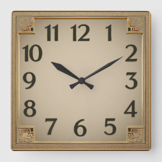 Horloge Carrée Art Déco