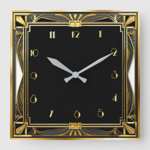 Horloge Carrée Art Déco