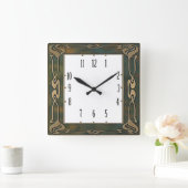 Horloge Carrée Art Déco (Maison)