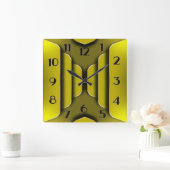Horloge Carrée Art Déco (Maison)