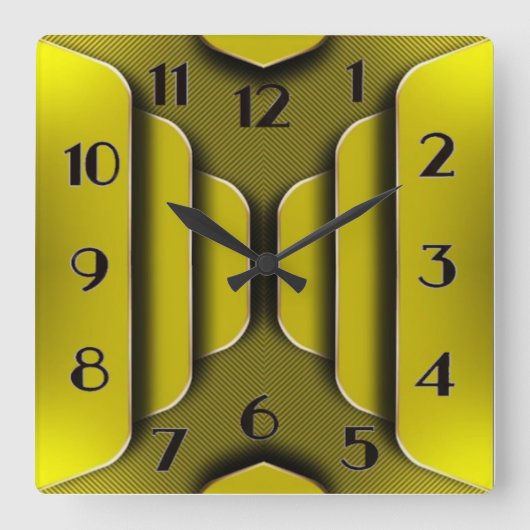 Horloge Carrée Art Déco (Recto)