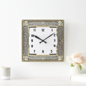 Horloge Carrée Art Déco (Maison)