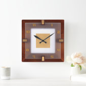 Horloge Carrée Art déco (Maison)