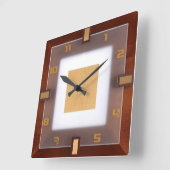 Horloge Carrée Art déco (Angle)