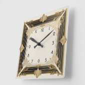 Horloge Carrée Art déco (Angle)