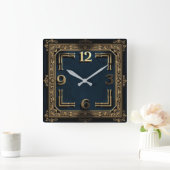 Horloge Carrée Art Déco (Maison)