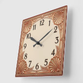 Horloge Carrée Art déco (Angle)