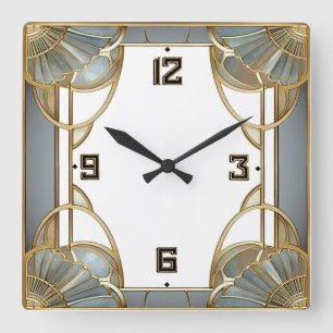 Horloge Carrée Art Déco