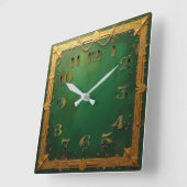 Horloge Carrée Art déco (Angle)