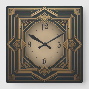 Horloge Carrée Art déco