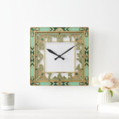 Horloge Carrée Art Déco (Maison)