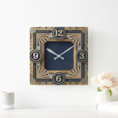 Horloge Carrée Art Deco (Maison)
