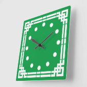 Horloge Carrée Art déco (Angle)