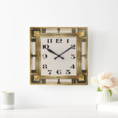 Horloge Carrée Art déco (Maison)