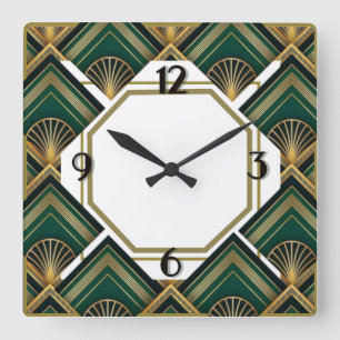 Horloge Carrée Art Déco