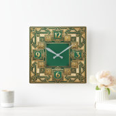 Horloge Carrée Art Déco (Maison)