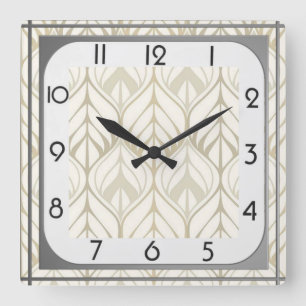 Horloge Carrée Art déco