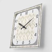Horloge Carrée Art déco (Angle)