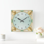 Horloge Carrée Art Déco (Maison)
