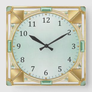 Horloge Carrée Art Déco