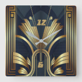 Horloge Carrée Art déco (Recto)