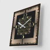 Horloge Carrée Art déco (Angle)