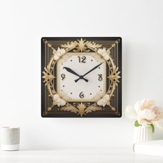 Horloge Carrée Art déco (Maison)