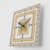Horloge Carrée Art déco (Angle)