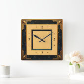 Horloge Carrée Art Déco (Maison)