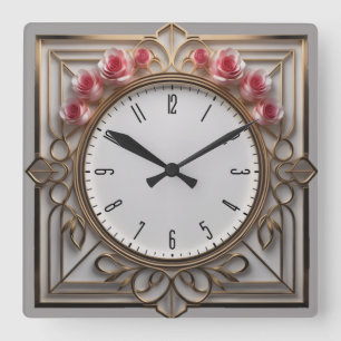 Horloge Carrée Art déco