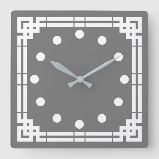 Horloge Carrée Art déco (Recto)