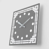 Horloge Carrée Art déco (Angle)